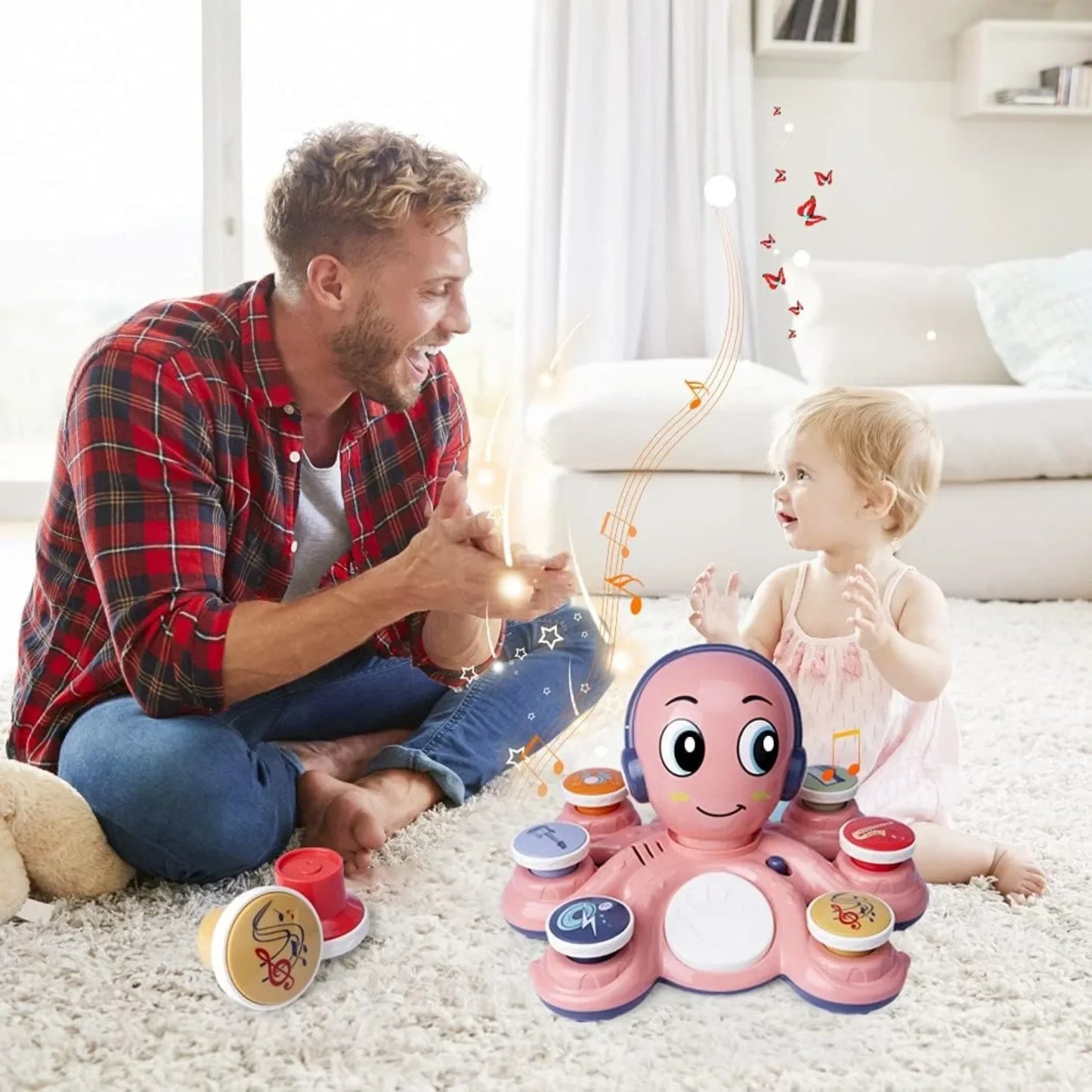 Jouets éducatifs musicaux pour enfants Octopus