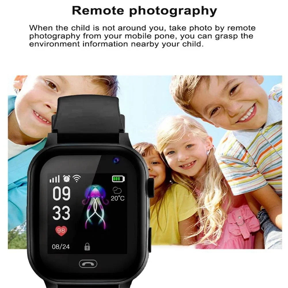Xiaomi MIJIA Enfants 4G Montre Intelligente SOS GPS Localisation Carte SIM Appel Enfant SmartWatch Caméra Montre Étanche