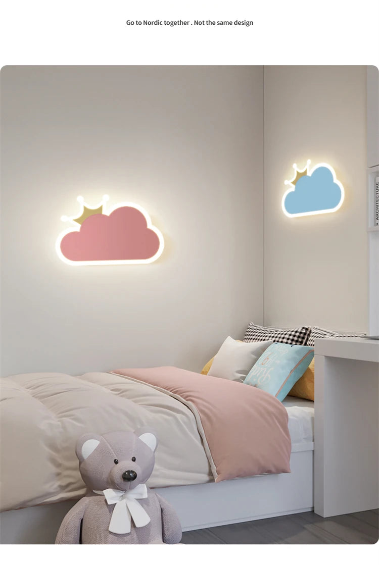 Applique murale de chambre d'enfants chambre de filles, rose