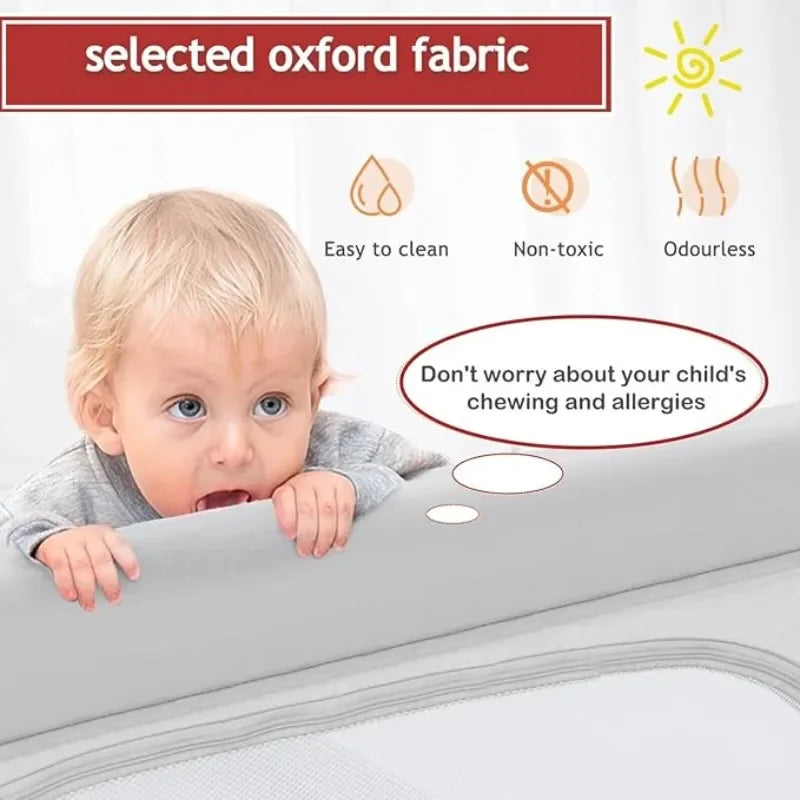 Minon Grand parc à jouets pour bébés, ours de sécurité robuste, cour de jeu pour les tout-petits, centre d'activités pour enfants, antidérapant, intérieur, extérieur, cadeaux 150cm - 180 cm