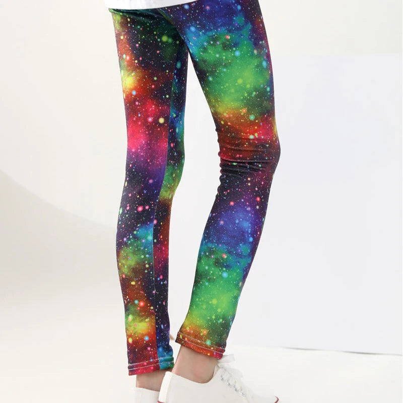 Leggings élastiques pour fille , pantalons d'été fins pour filles 3 à 11 ans