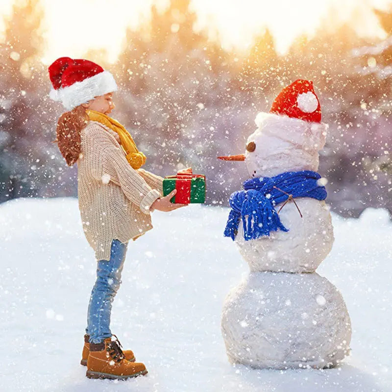 Chapeau de Noël Rouge Pour Adultes Et Enfants