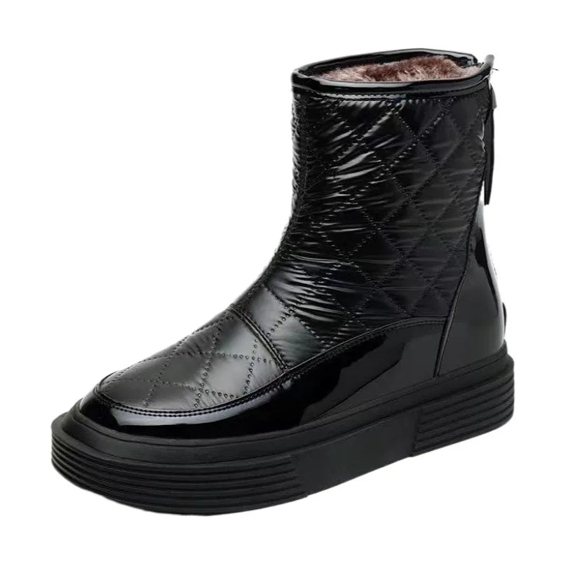 Bottes de neige en cuir