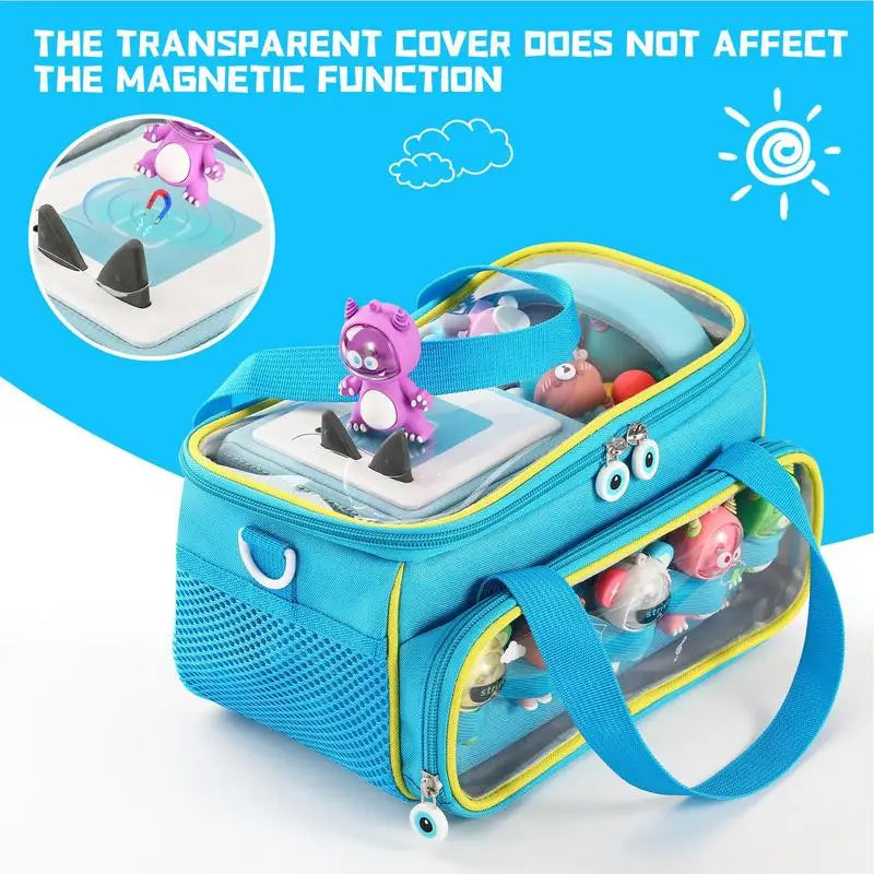 Dyeulget Étui de transport compatible avec Toniebox, sac de rangement pour enfants Toniebox, sac de rangement résistant aux chocs et à la poussière avec poignée pour figurines