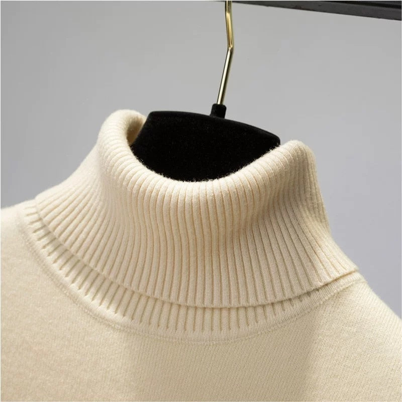 PULL COL ROULE FEMME