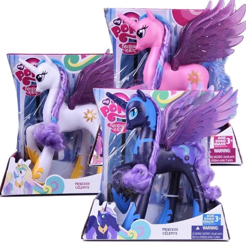 Bandai Figurines de Dessin Animé My Little Pony Scootaloo, Sweetie Pepper, Modèles d'Action, Statue de Beurre