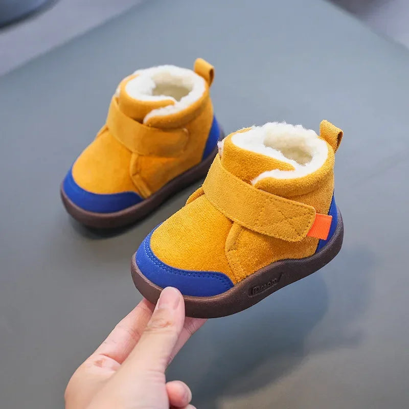 Sonkpuel Chaussures Garçons Filles Chaud En Peluche Tout-petit Bottes De Neige 0-5 Ans