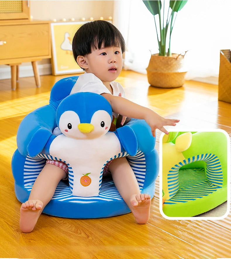 Mignon Bébé Canapé Support Siège Housse Chaise En Peluche Apprendre À S’asseoir Chaise D’allaitement Confortable Nid