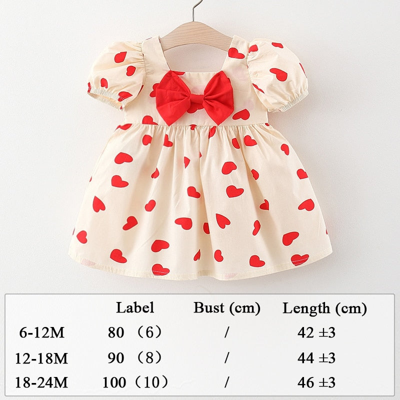 Robe Imprimée Intégrale Avec Des Fleurs Pour Enfant En Bas Âge Et Chapeau, Jolie Robe Sans Manches Avec Nœud Décoratif, Vêtements Pour Bébé Fille Pour L'été