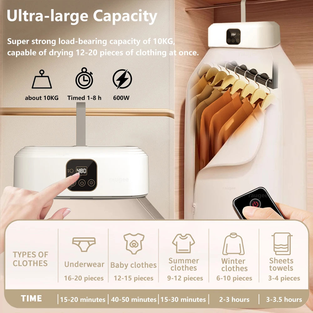 Sèche-linge électrique portable, sèche-linge portable pliable
