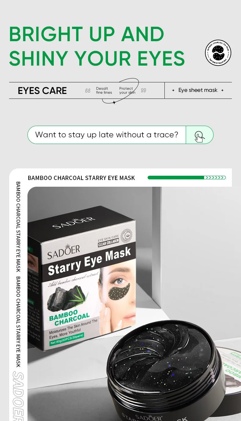 SADOER Patchs pour les yeux 60 pièces