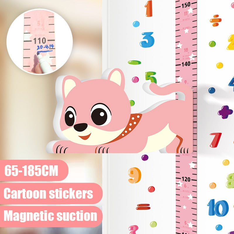 Mesure bébé autocolant Autocollants de hauteur de bande dessinée tridimensionnelle 3d amovibles