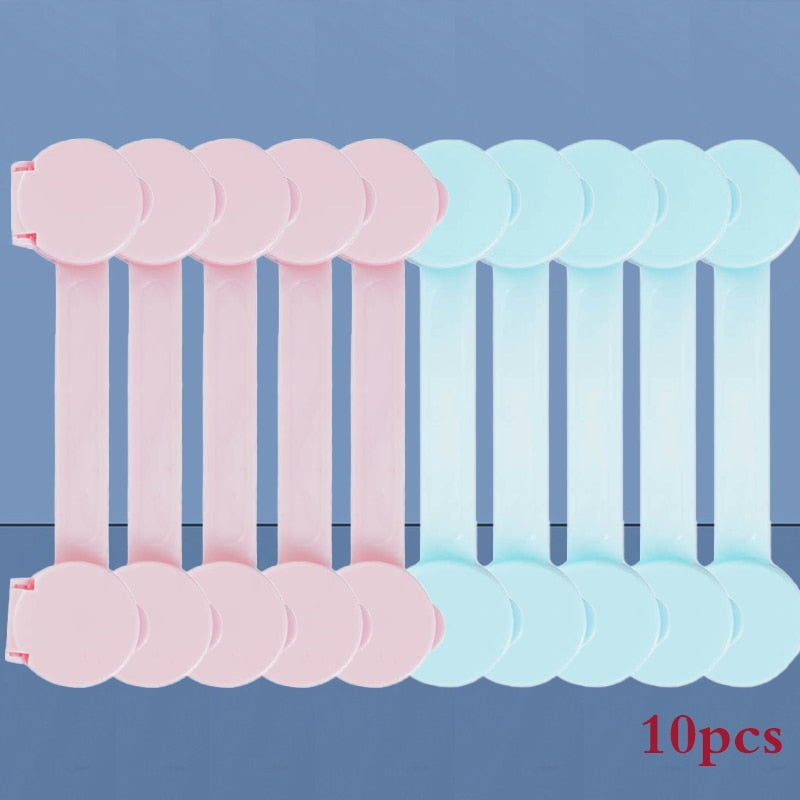 Serrures de sécurité, portes de sécurité enfants, protection enfants pour meubles, serrures de sécurité pour réfrigérateurs,™ |5/10 Pcs/Lot