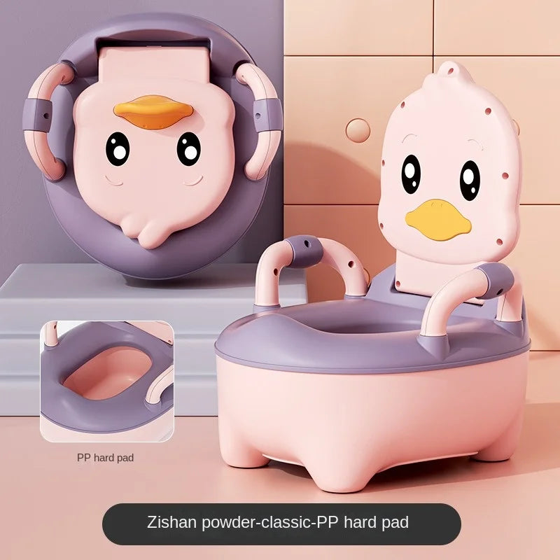 Pot Bebe Toilette Enfant, Bébé Petit WC Toilettes Fauteuil, Toilette d'enfants avec accoudoir et Base antidérapante, Pot réutilisable Amovible pour Filles garçons Enfants