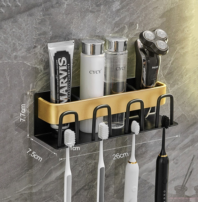 PORTE BROSSE A DENTS MURALE GRIS