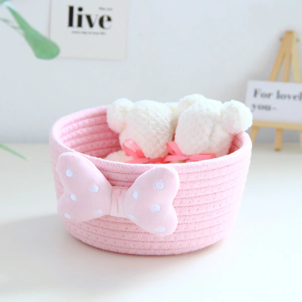 2 pieces Paniers De Rangement Pour Fille