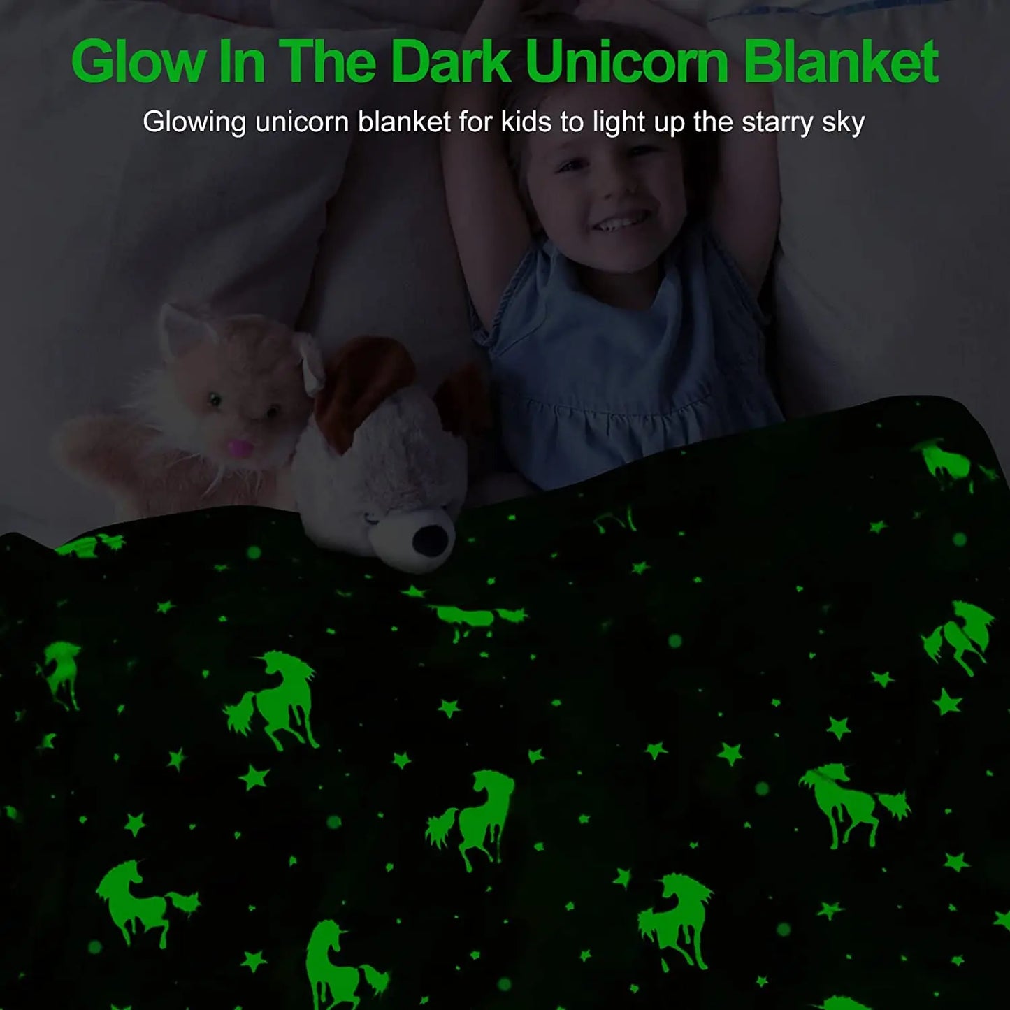 Lumineux Dinosaure Jeter Couverture Pour Filles Garçons Peluche Flanelle Couverture Arbre de Noël Briller Dans Le Noir Super Doux 100x150cm