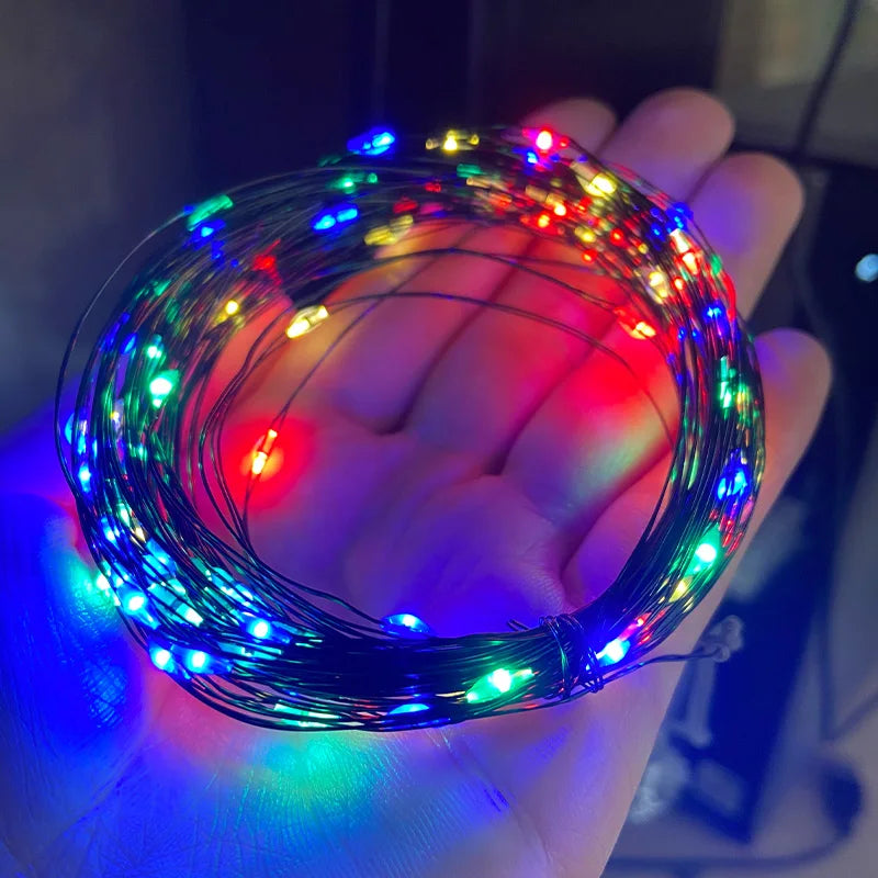 10 m LED Guirlande lumineuse Fée guirlande guirlande blanc chaud pour arbre de Noël
