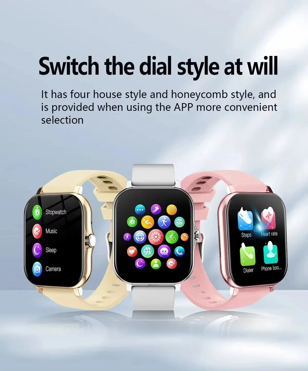 Xiaomi Smart Watch Femmes Dame Cadeau Sport Fitness Montres Moniteur de fréquence cardiaque Étanche Smartwatch Pour Téléphones Android IOS + Cadeau Écouteur