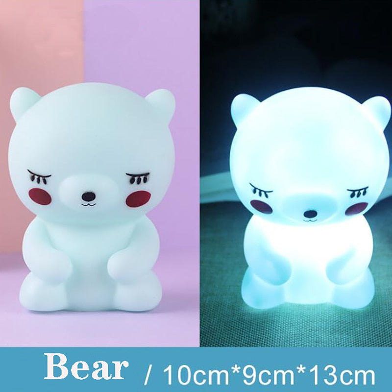 Veilleuses LED de Dessin Animé pour Bébé, lampe de table et de bureau ,décor de chambre à Coucher dinosaure, nairobi , jouet pour ENFANTS, cadeau d'anniversaire et de Noèl.