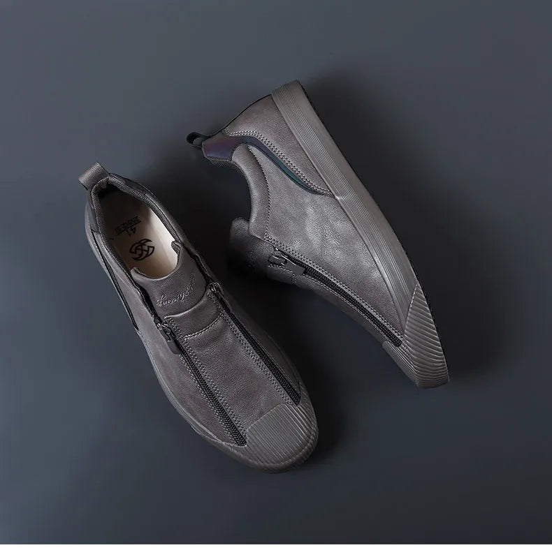 Nouveau Automne Hommes Tendance Baskets Cuir Semelle Souple 38-44