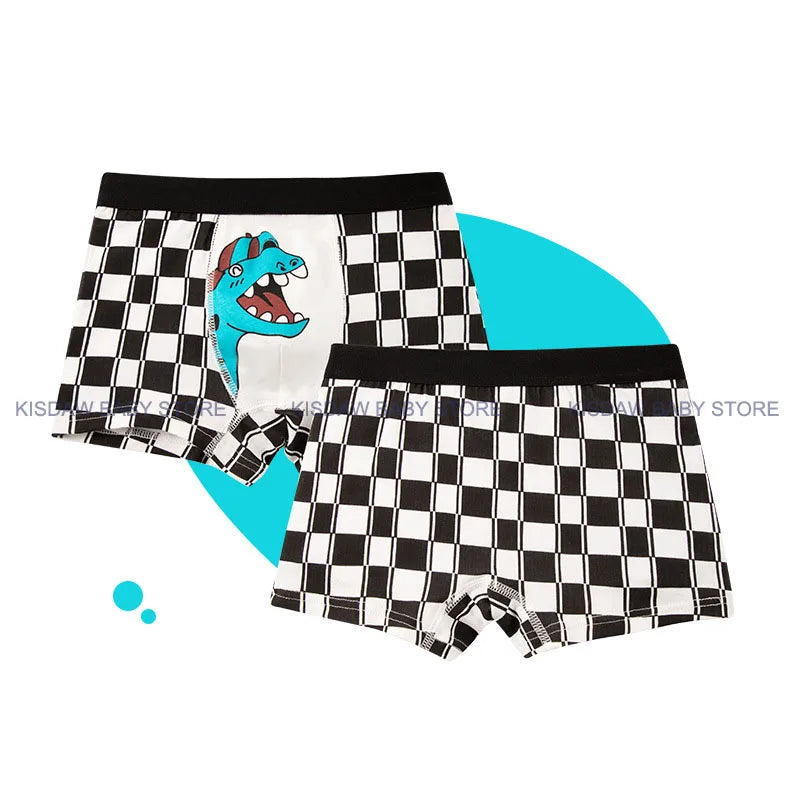 Sous-vêtements Culotte Pour Garçon 4 Pcs/Lot - Dessine Dinosaures