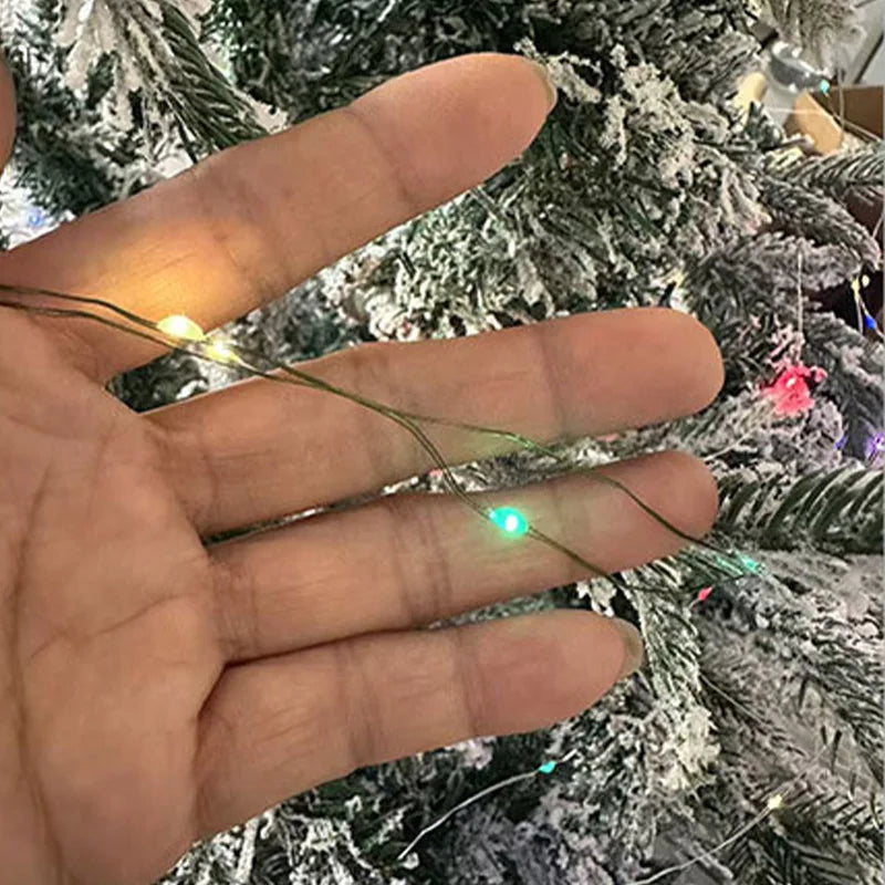 10 m LED Guirlande lumineuse Fée guirlande guirlande blanc chaud pour arbre de Noël