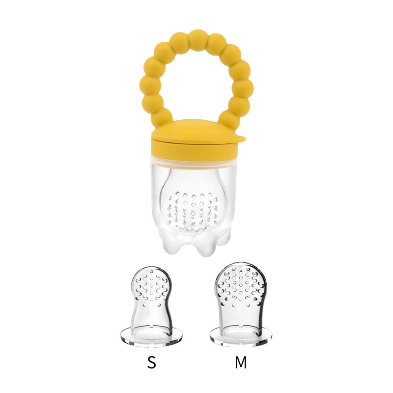 Sucette nourrisseur de fruits en Silicone pour bébé.