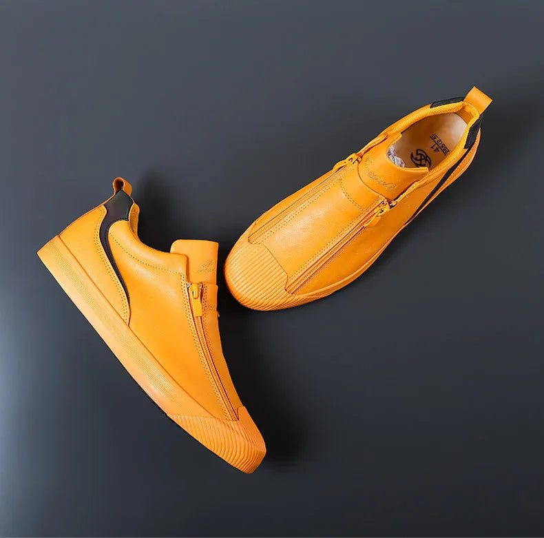 Nouveau Automne Hommes Tendance Baskets Cuir Semelle Souple 38-44
