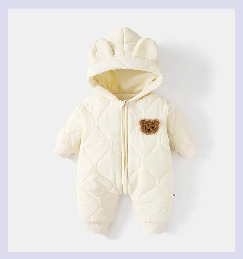  Barboteuses à doublure en fourrure pour bébé, vêtements d'extérieur pour tout-petits, combinaison pour bébé