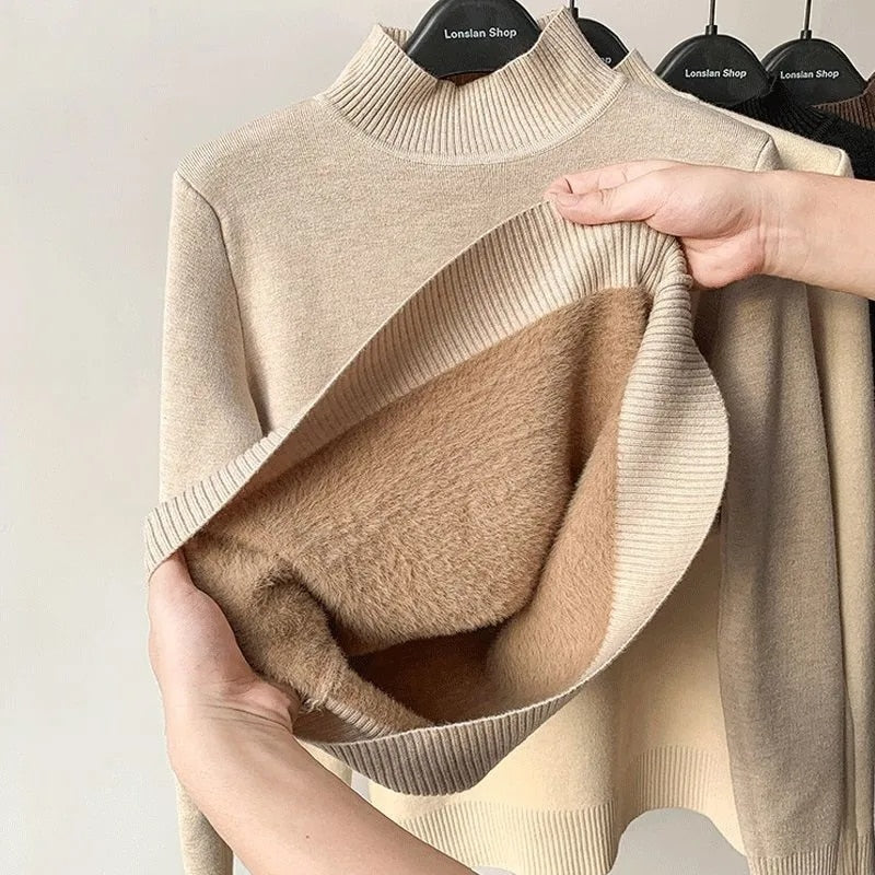 PULL COL ROULE FEMME