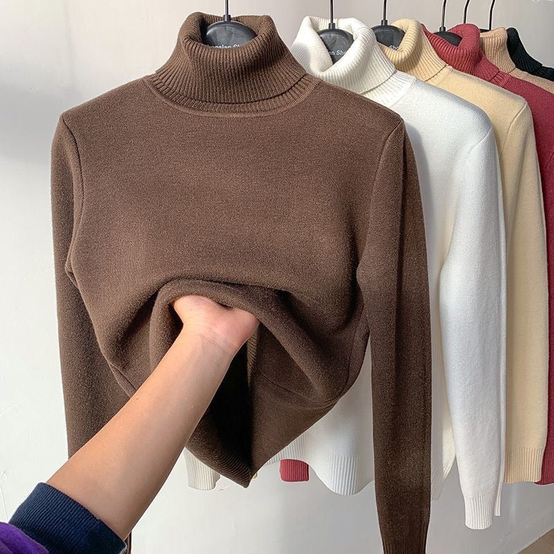 PULL COL ROULE FEMME