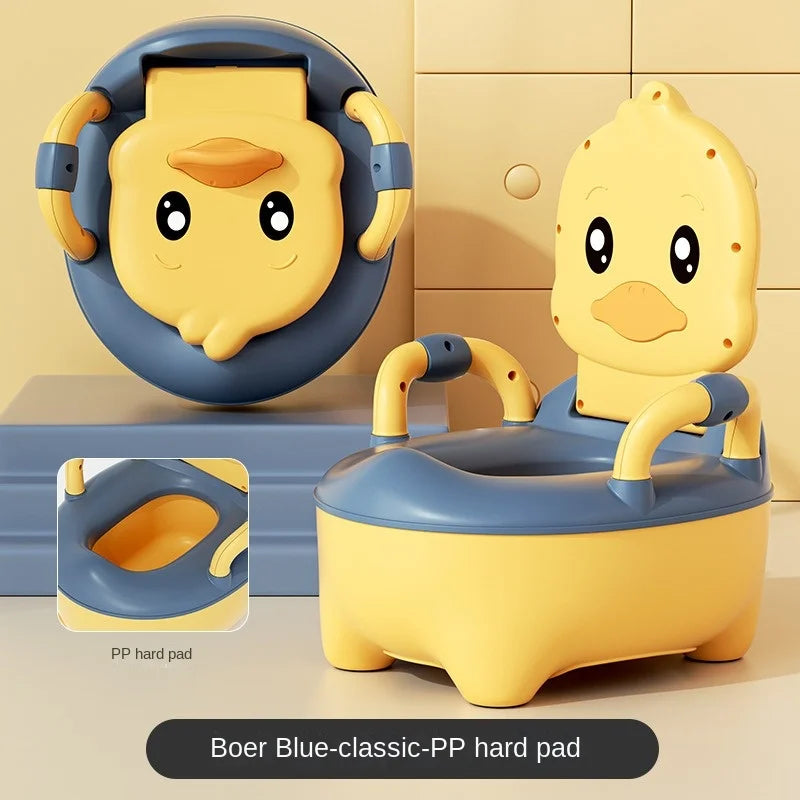 Pot Bebe Toilette Enfant, Bébé Petit WC Toilettes Fauteuil, Toilette d'enfants avec accoudoir et Base antidérapante, Pot réutilisable Amovible pour Filles garçons Enfants