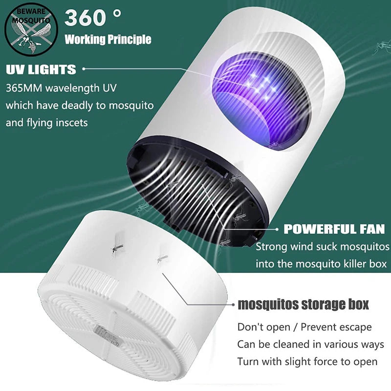 Répulsif pour insectes et animaux, pour nourrisson USB lampe anti-moustique lampe anti-moustique LED extérieur exterminateur de moustiques