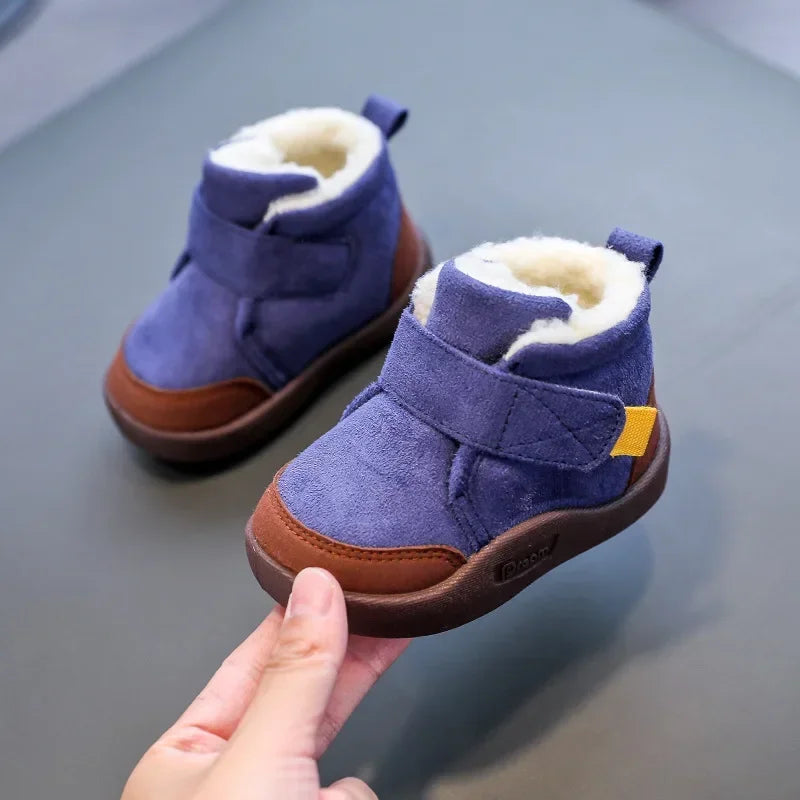 Sonkpuel Chaussures Garçons Filles Chaud En Peluche Tout-petit Bottes De Neige 0-5 Ans