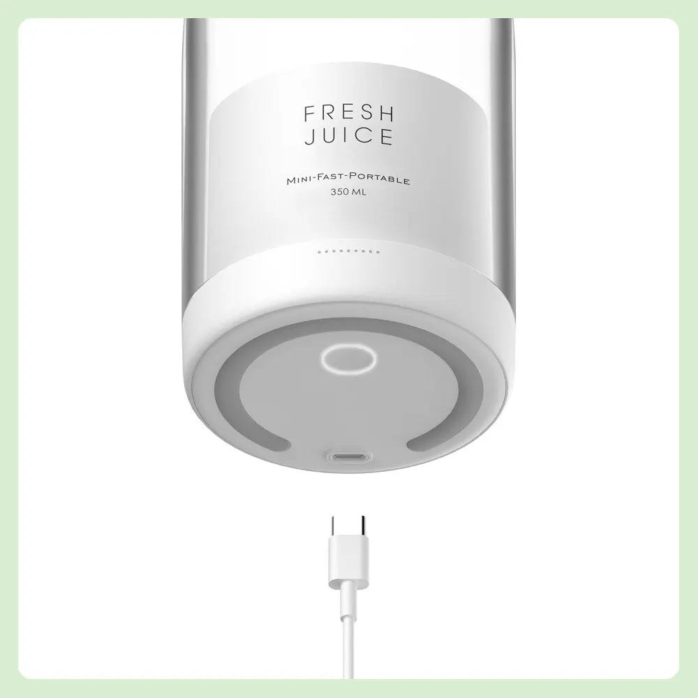 Blender Smoothie, 350ML Mixeur Blender Portable Mini , Fresh Juice Blender Bouteille, Smoothie Mixer Bottle Multifonctionnel Personal Bottle avec USB Rechargeable