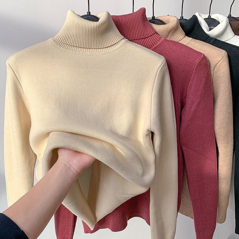 PULL COL ROULE FEMME
