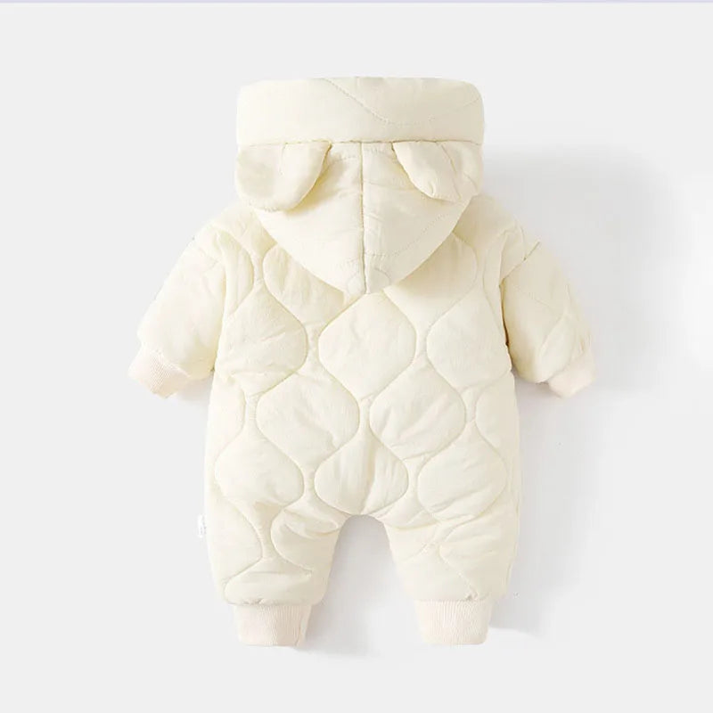  Barboteuses à doublure en fourrure pour bébé, vêtements d'extérieur pour tout-petits, combinaison pour bébé