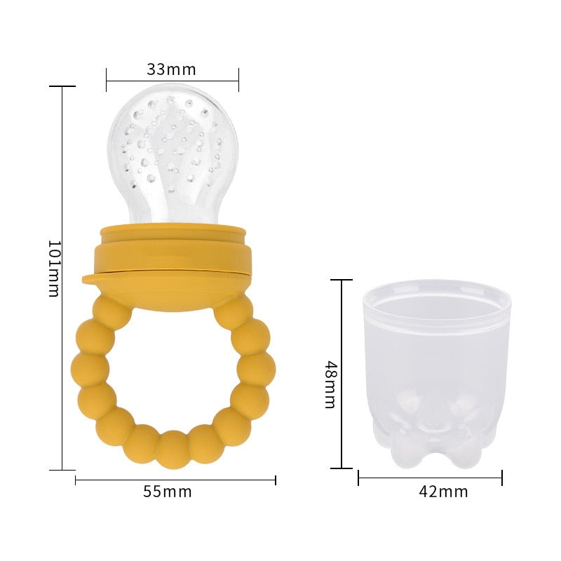 Sucette nourrisseur de fruits en Silicone pour bébé.