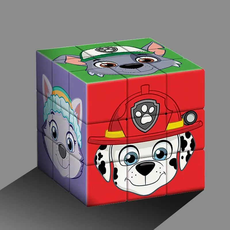 3x3 Pat' Patrouille Magic Cubes Casse-tête Cubo Magique professionnel Jouets Dessin animé Anniversaire Cadeaux de Noël pour enfants Speed Cube