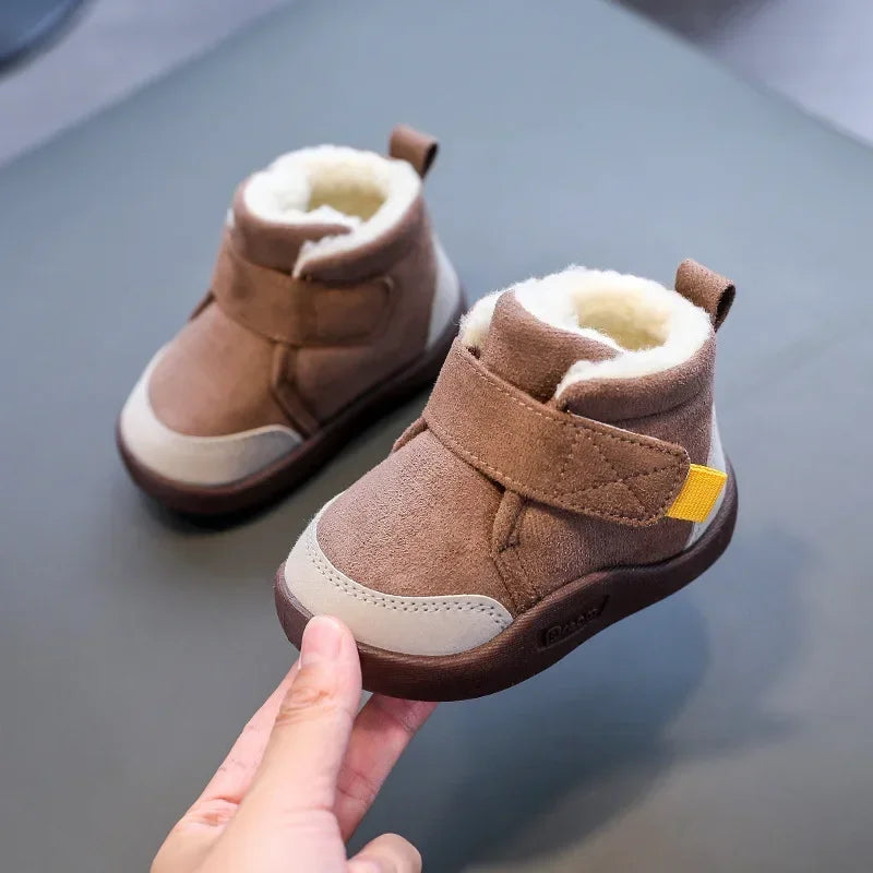 Sonkpuel Chaussures Garçons Filles Chaud En Peluche Tout-petit Bottes De Neige 0-5 Ans