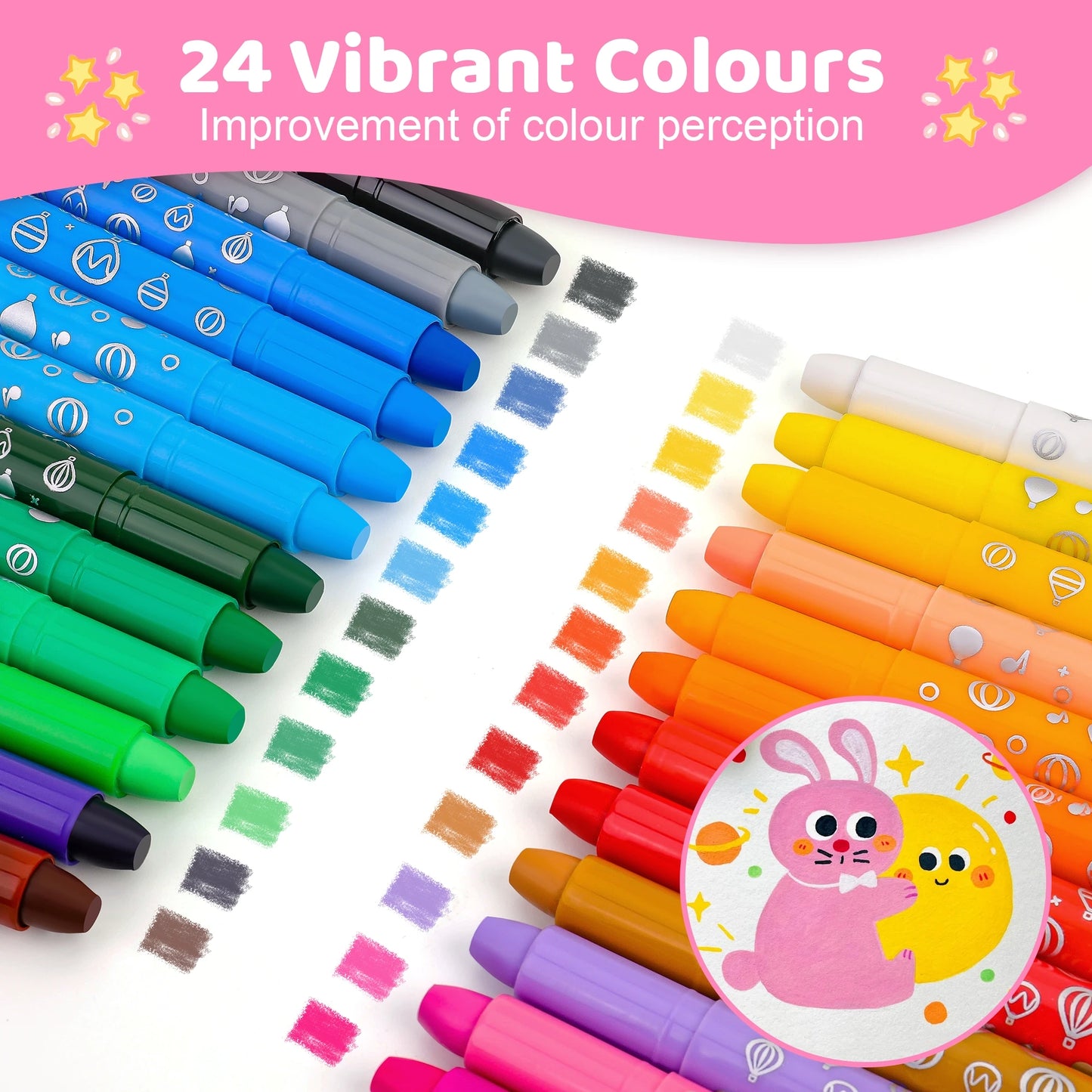 12 couleurs licorne crayons de cire pour enfants lavables et effaçables crayons de couleur ensemble pour enfants bébé crayon à séchage rapide cadeau d’anniversaire Pas Cher