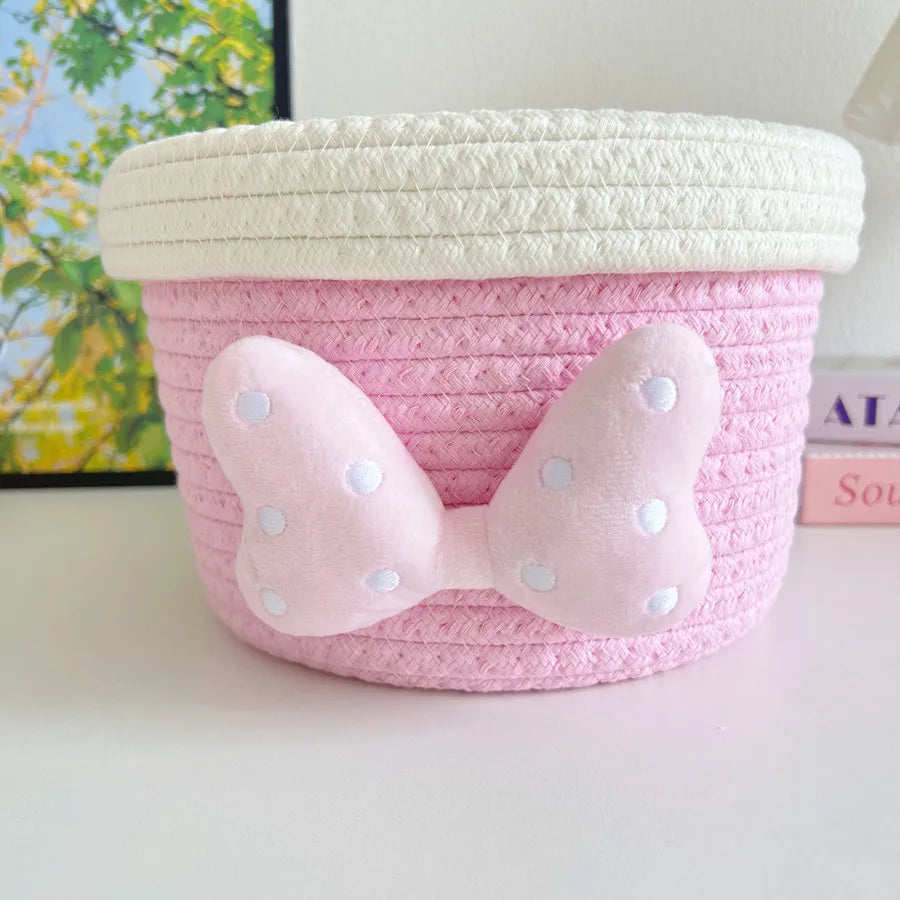 2 piéces Paniers De Rangement Cosmétiques Collations Divers Clé Enfants Jouets