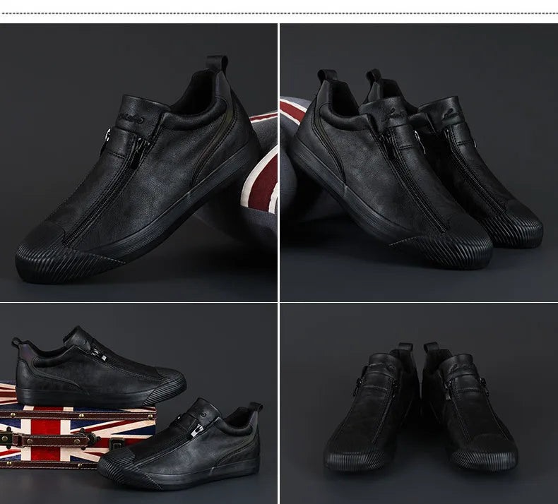 Nouveau Automne Hommes Tendance Baskets Cuir Semelle Souple 38-44
