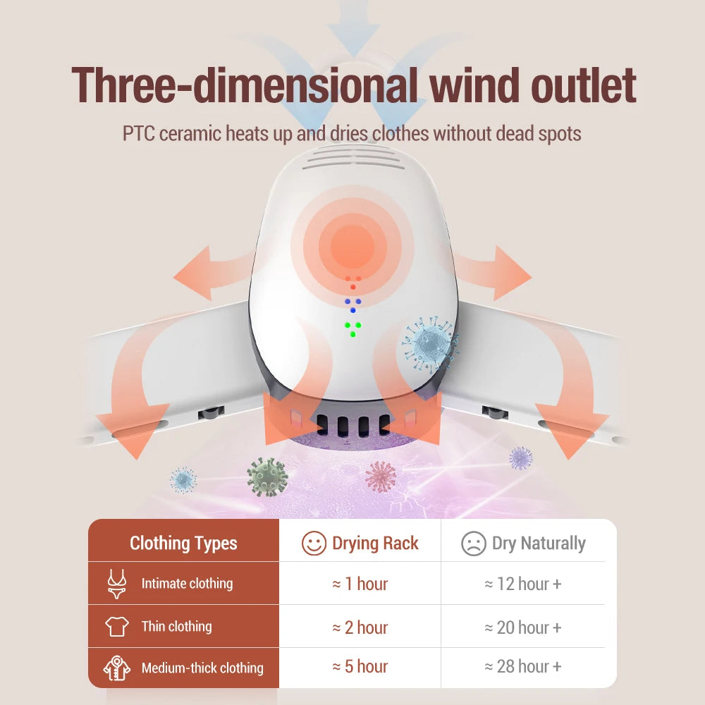 Sèche-linge portable intelligent, sèche-linge, chauffe-cintre, vêtements de voyage