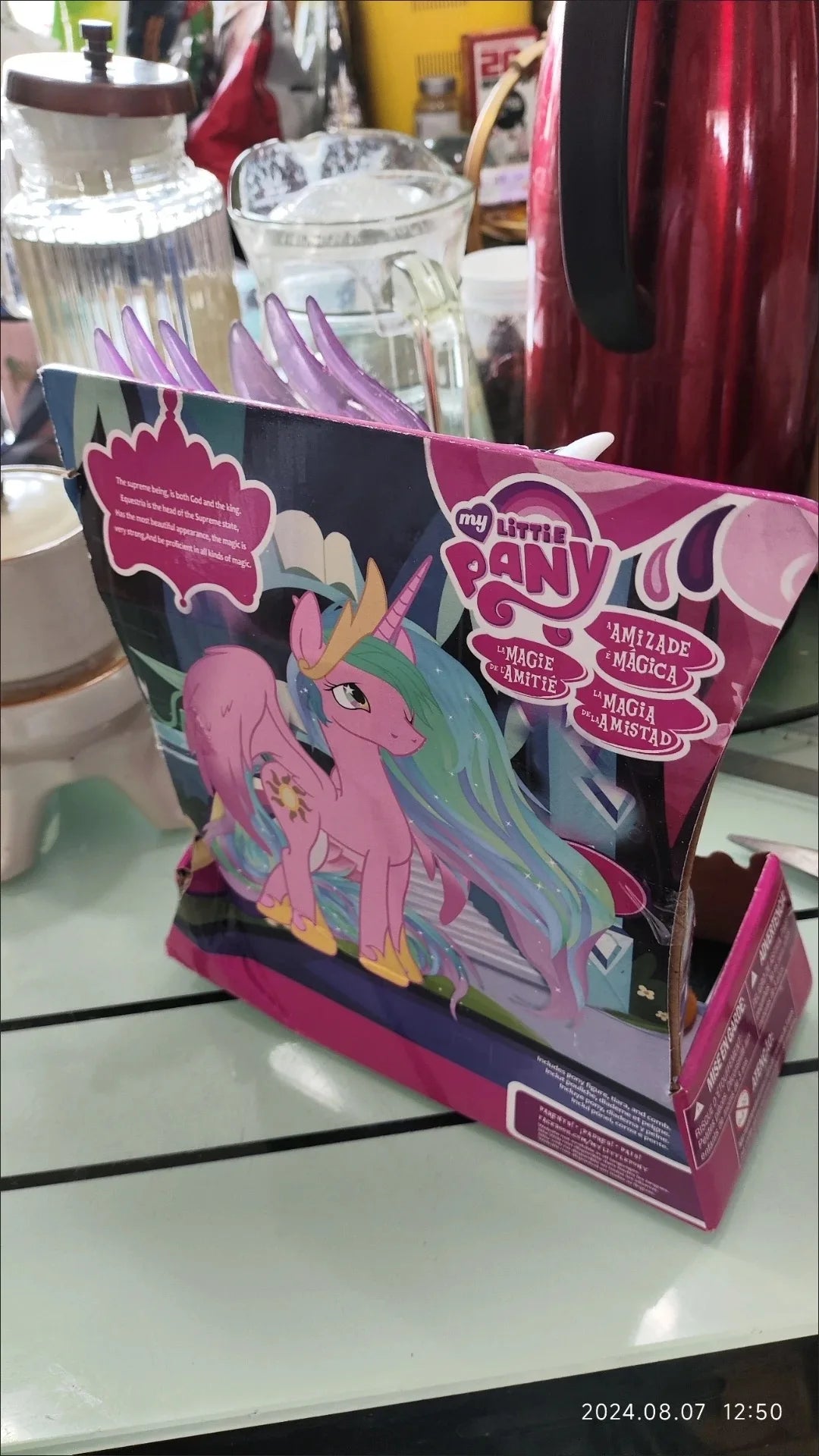 Bandai Figurines de Dessin Animé My Little Pony Scootaloo, Sweetie Pepper, Modèles d'Action, Statue de Beurre