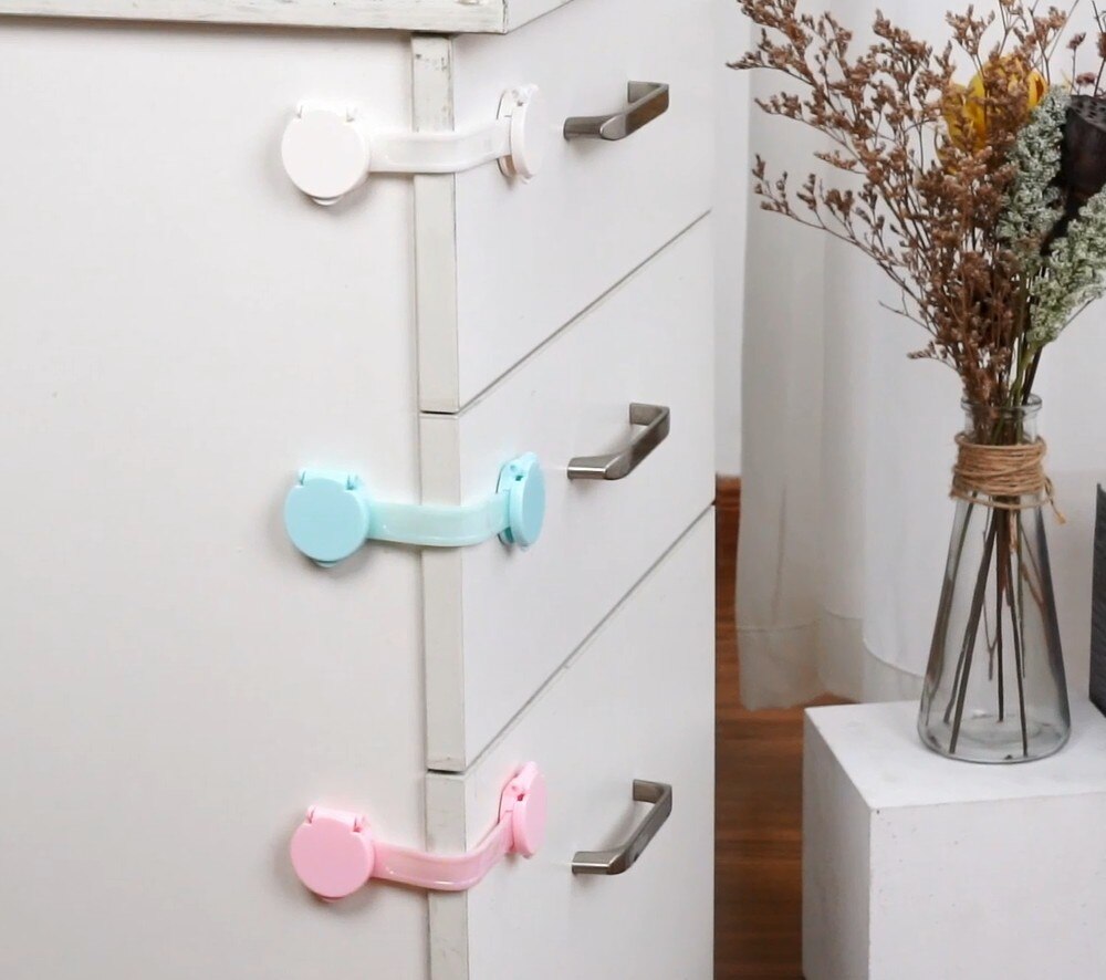 Serrures de sécurité, portes de sécurité enfants, protection enfants pour meubles, serrures de sécurité pour réfrigérateurs,™ |5/10 Pcs/Lot