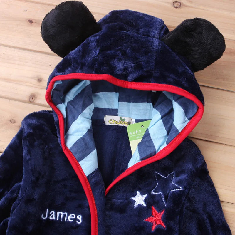 Disney Dessins animés Mickey Mouse Pyjama pour garçon Peignoirs d’hiver garçon