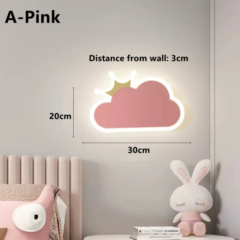 Applique murale de chambre d'enfants chambre de filles, rose