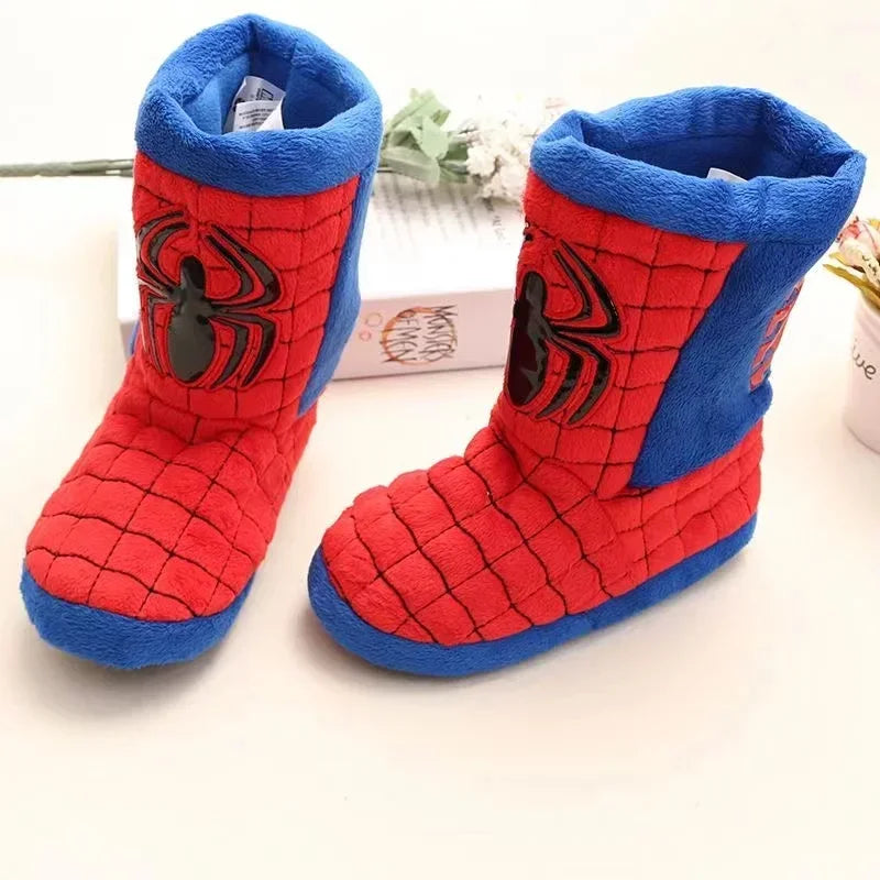 Pantoufles D’hiver Bébé Garçons Dessin Animé Disney Spiderman